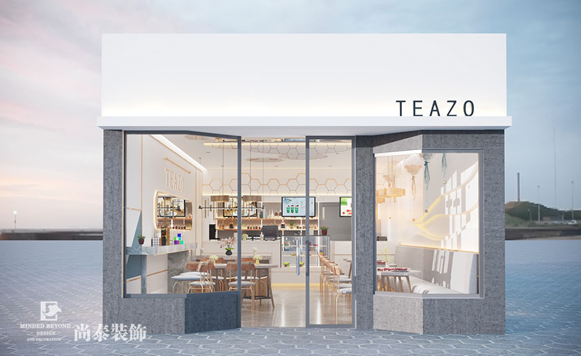 70㎡現(xiàn)代簡約奶茶店設(shè)計(jì) | Teazo