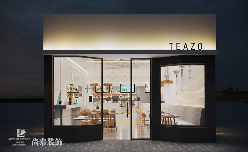 70㎡現(xiàn)代簡約奶茶店設(shè)計(jì) | Teazo